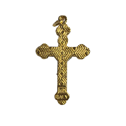 Small Gold and Colour Crucifix jrc11-1-b
