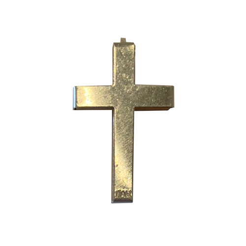 Small Light Wood and Metal Crucifix