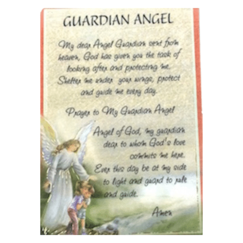 Guardian Angel Holy Card