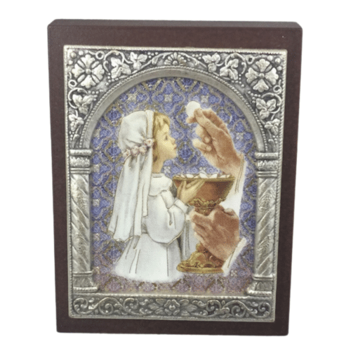 Small Communion Plaque Girl