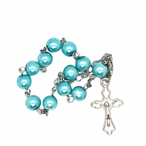 Light Blue Pearl Decade Rosary