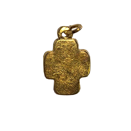 Small Gold Our Lady of Lourdes Cross jrc18b-b