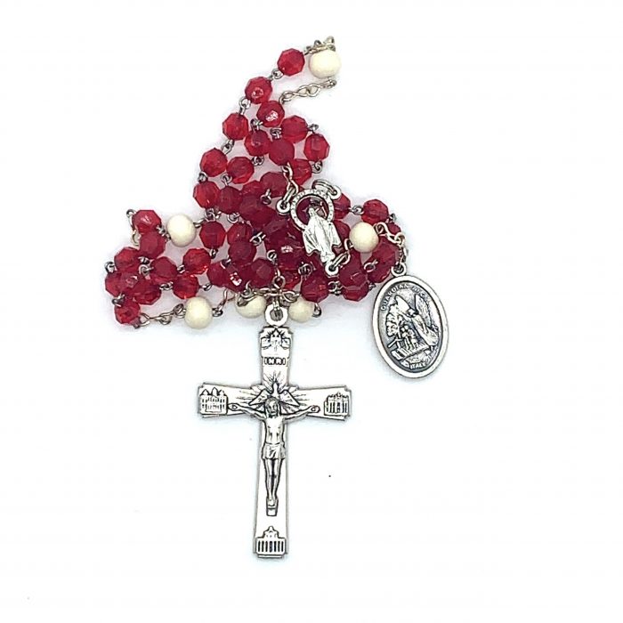 Red And White Rosary