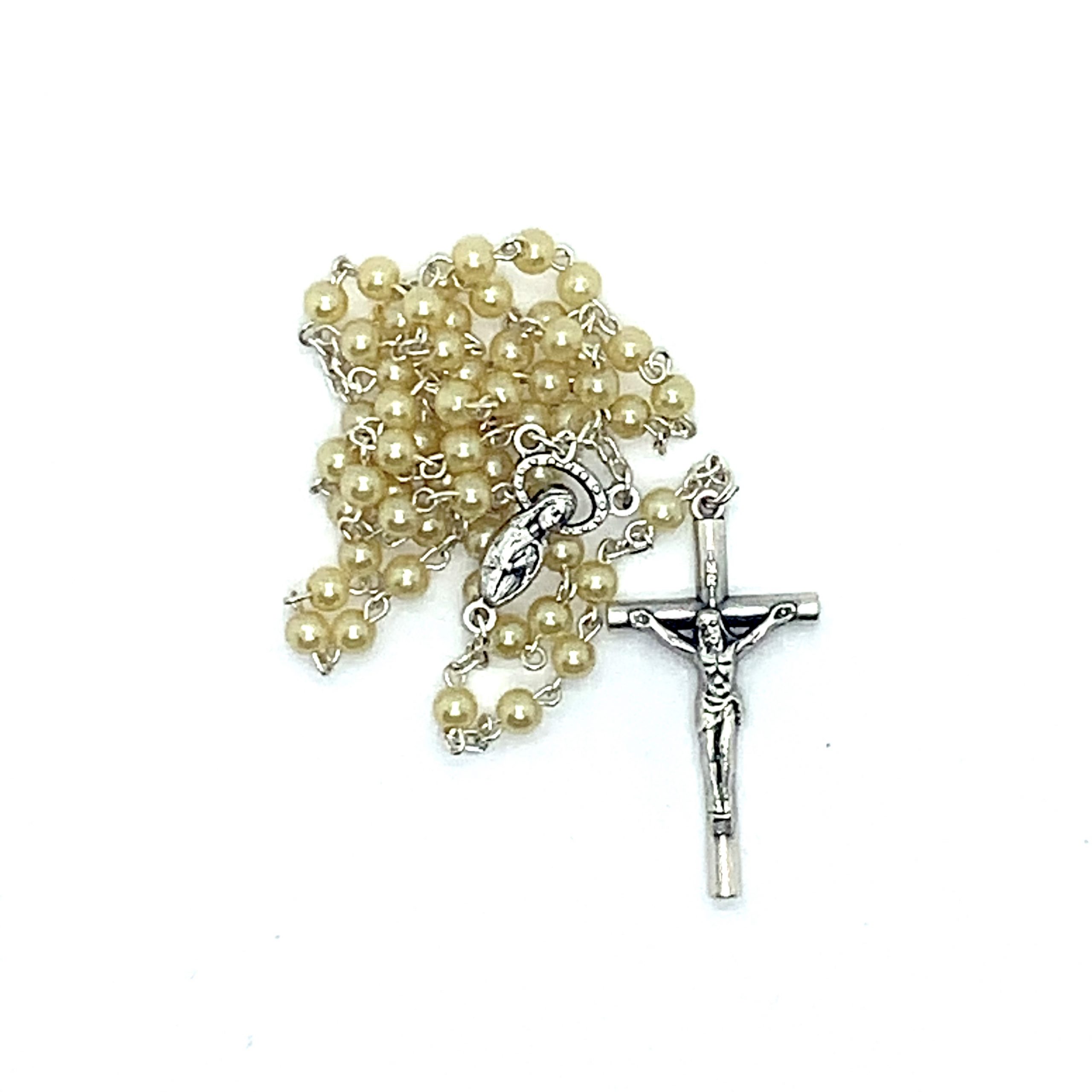 Small Pearl Bead Rosary