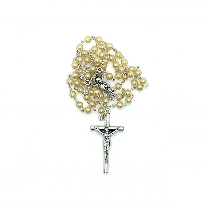 Yellow Pearl Rosary
