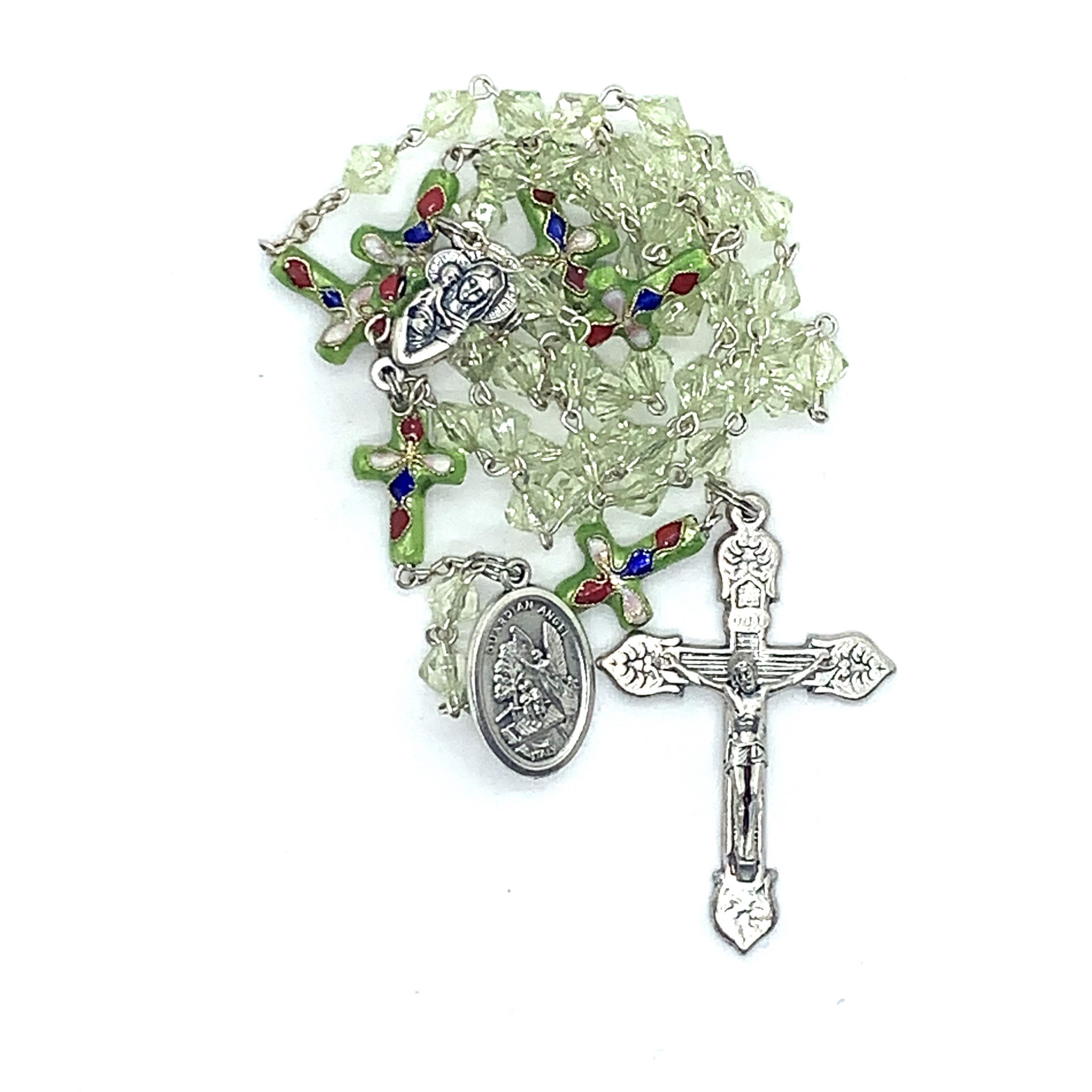 Green Cloisonne Rosary