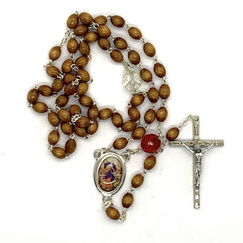 Our Lady Undoer of Knots Wooden Rosary