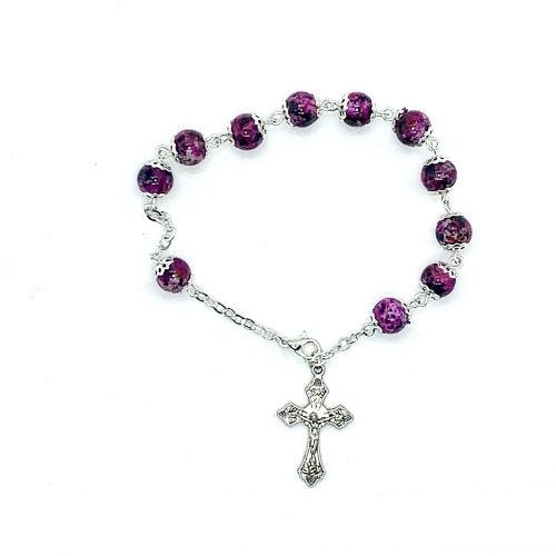 Pink Decade Rosary Bracelet