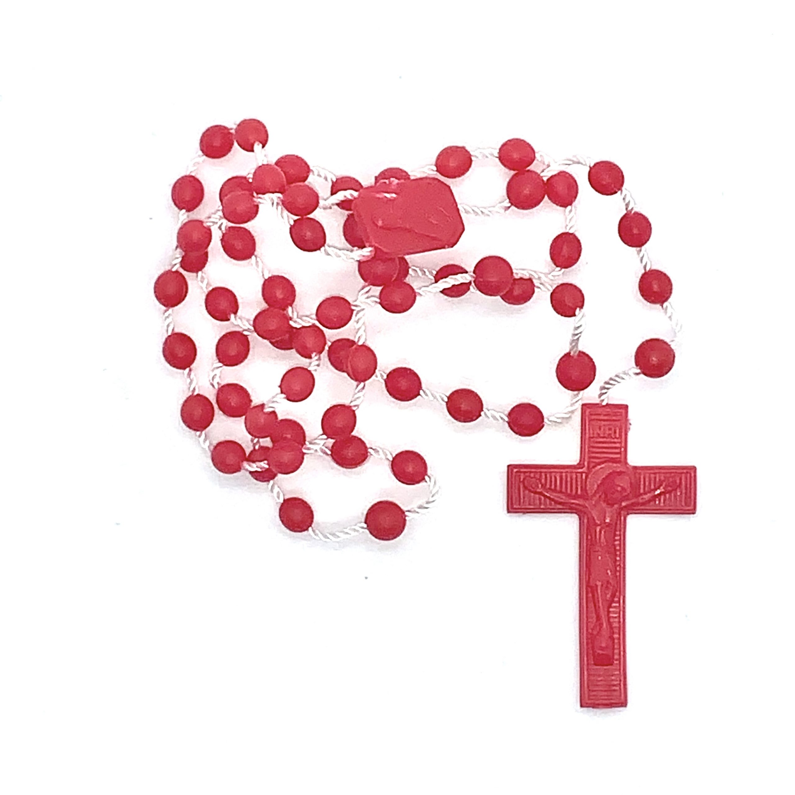 Red Plastic Rosary