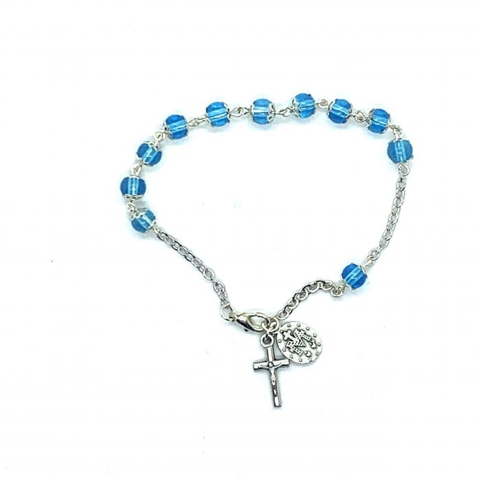 Turquoise Decade Rosary Bracelet