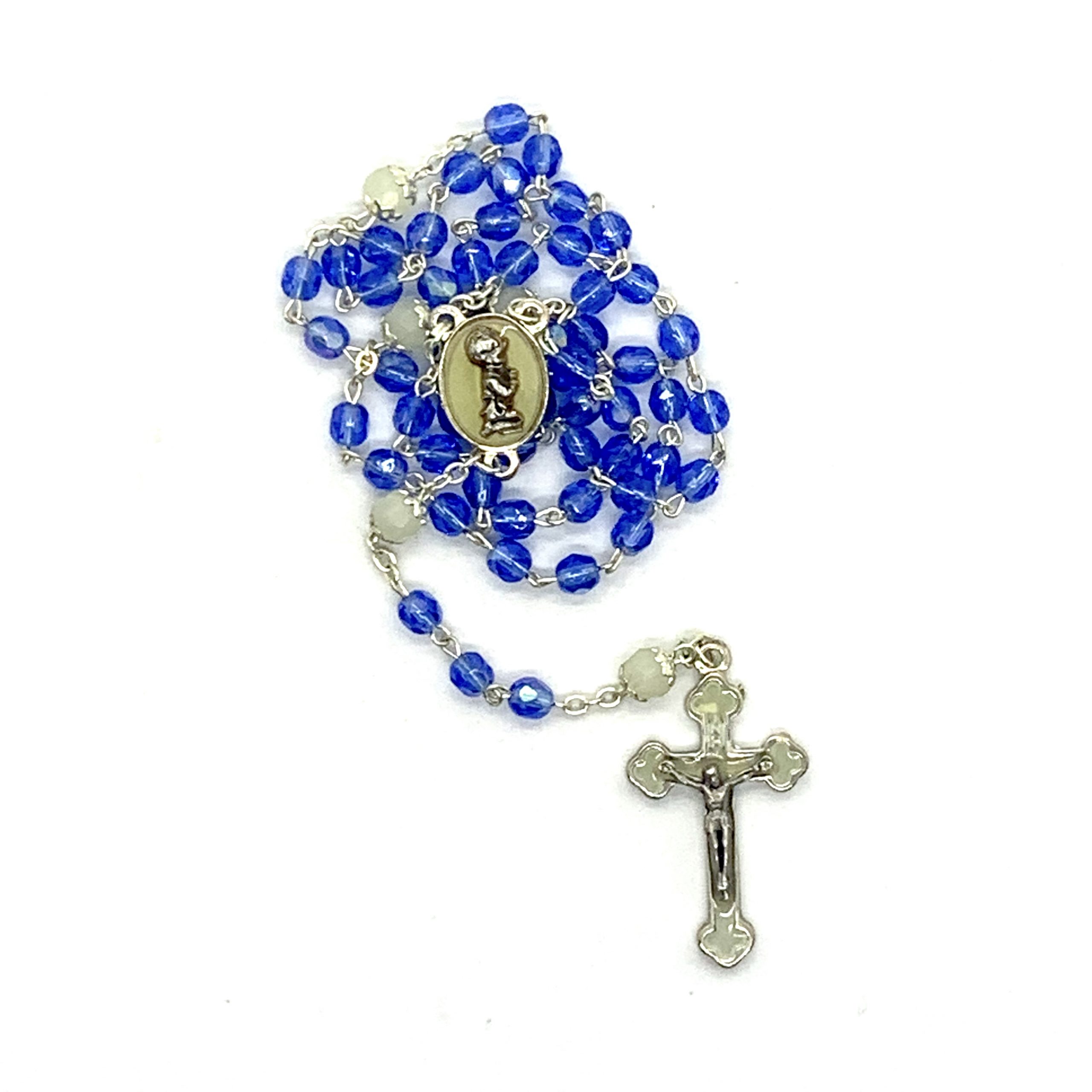 Blue Baptism Rosary