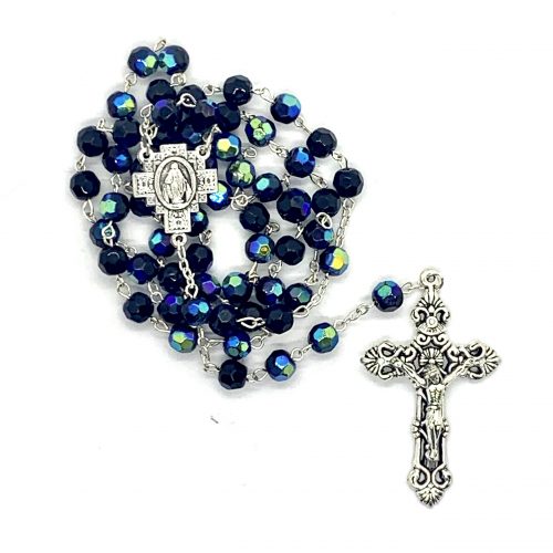 Scarebo Black Blue Rosary