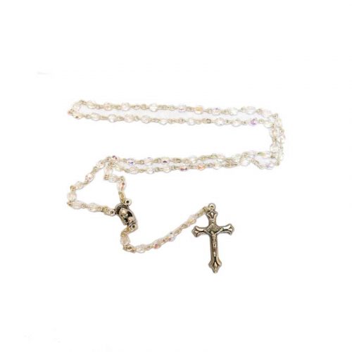 Small Clear Bead Rosary