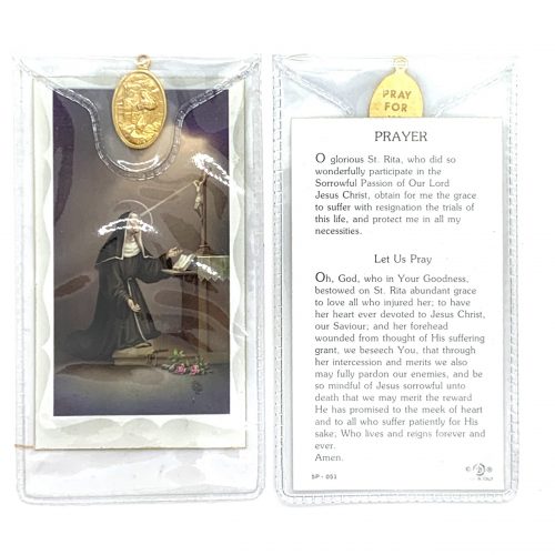 St Rita Holy Card