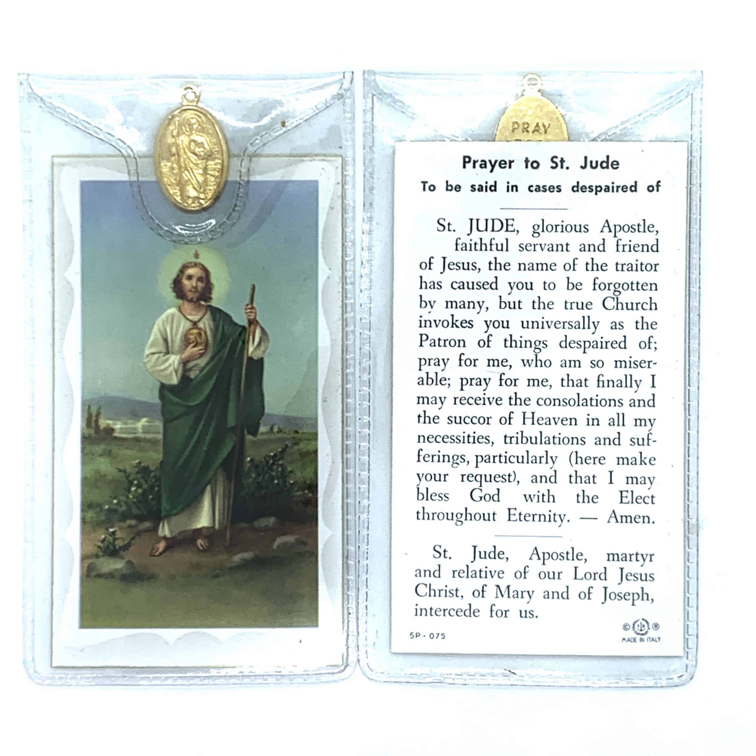 St Jude Holy Card