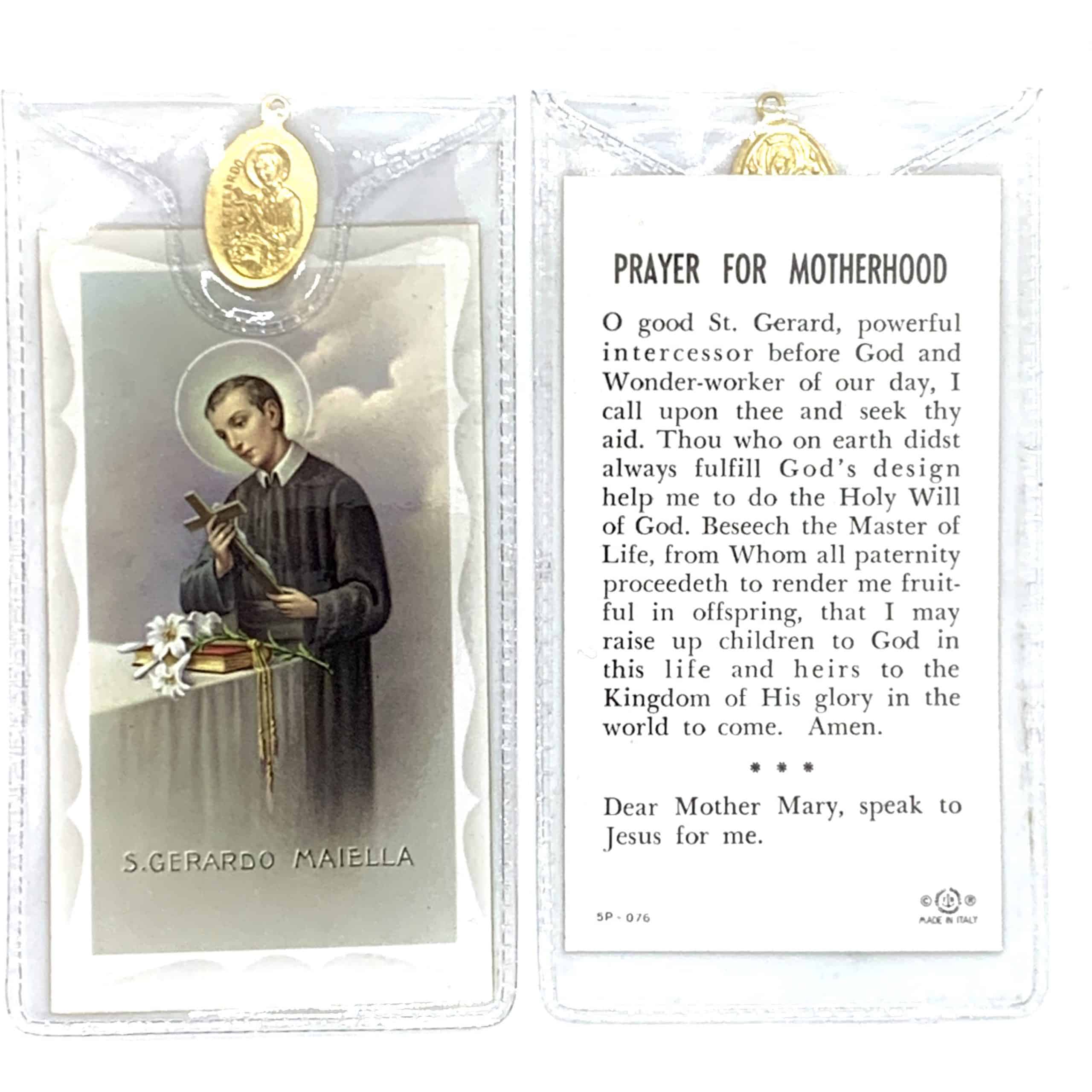 St Gerard Holy Card