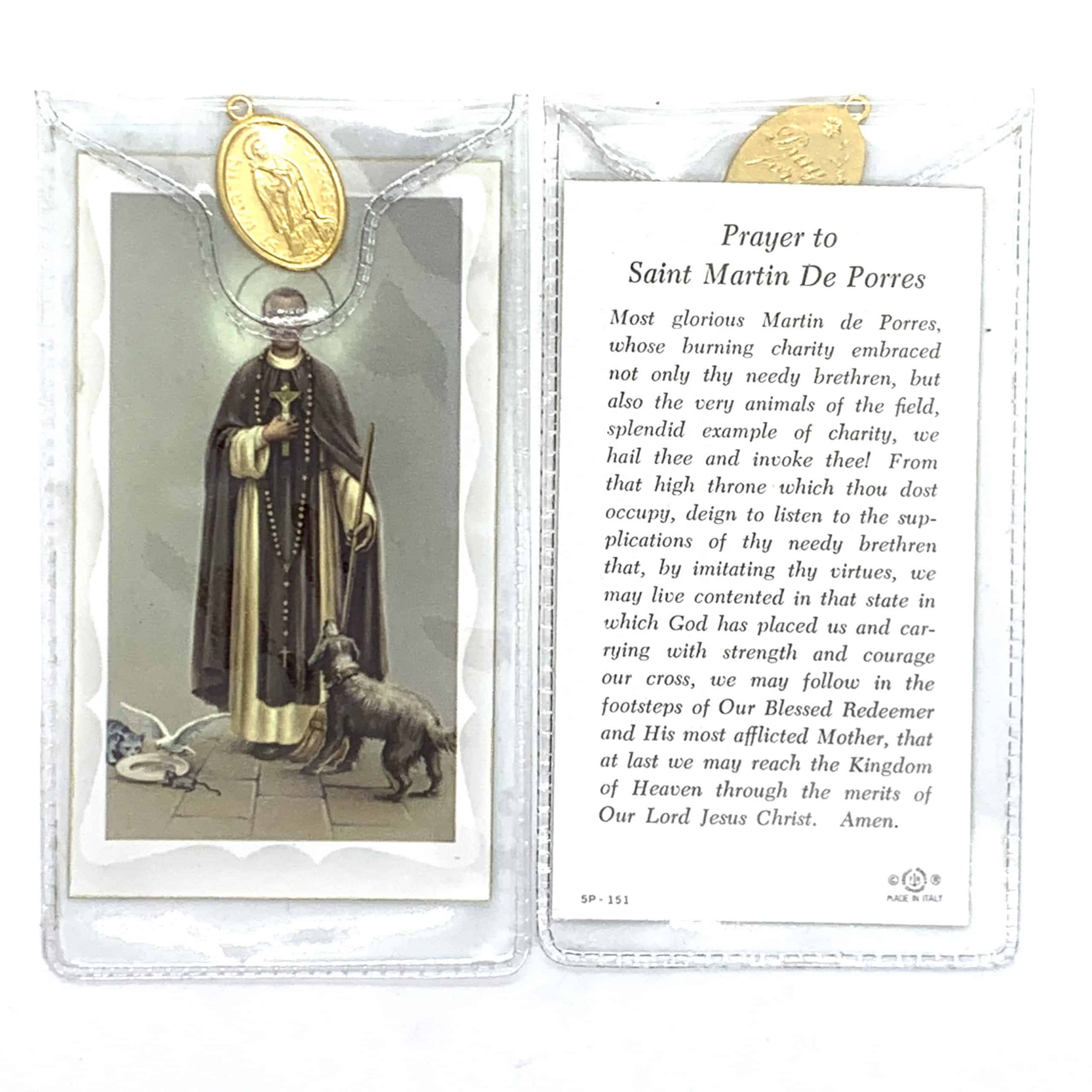 St Martin De Porres Holy Card