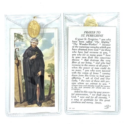 St Peregrine Holy Card