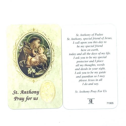 St Anthony Holy Card