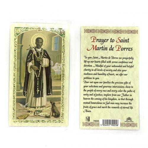 St Martin de Porres Holy Card