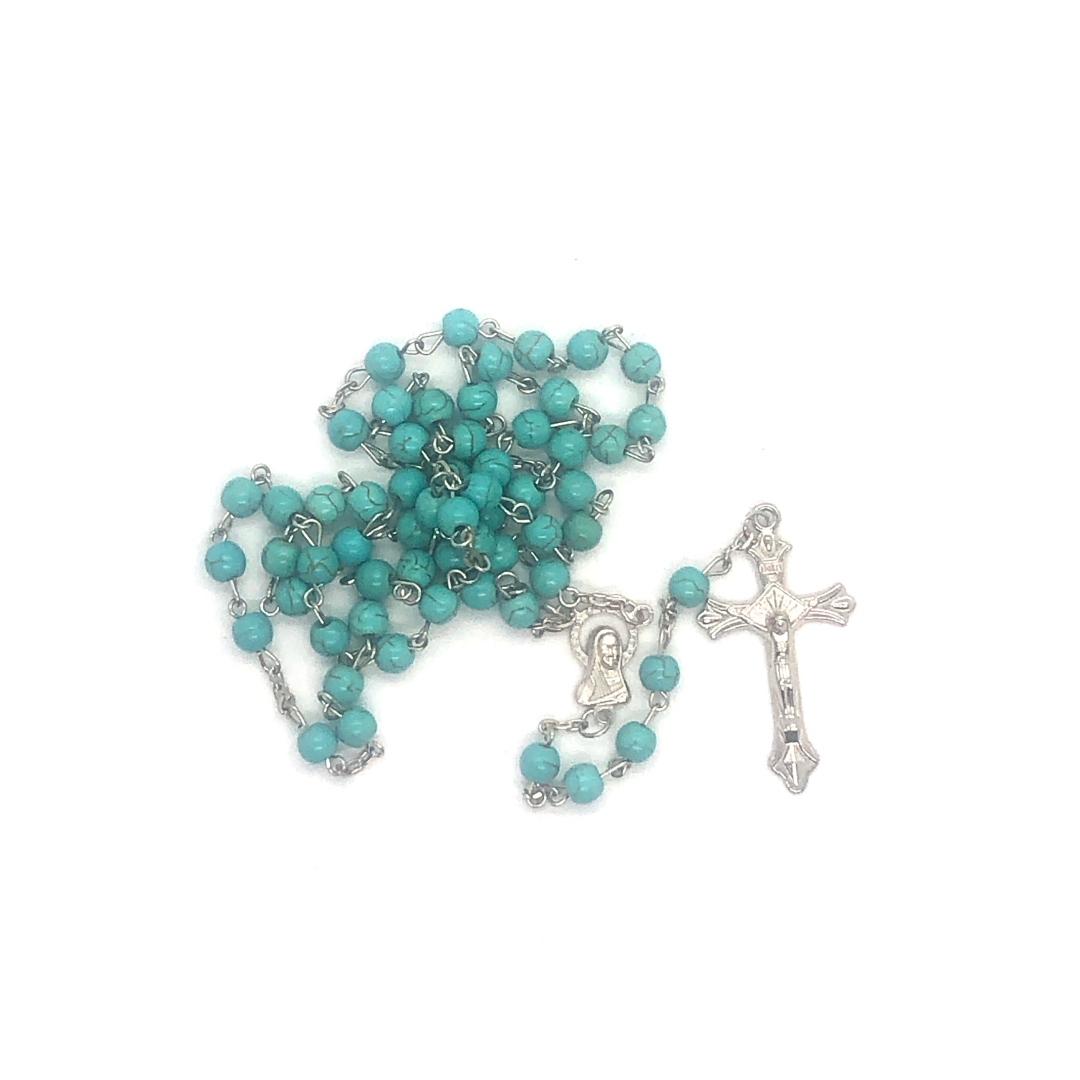 Turquoise Small Bead Rosary