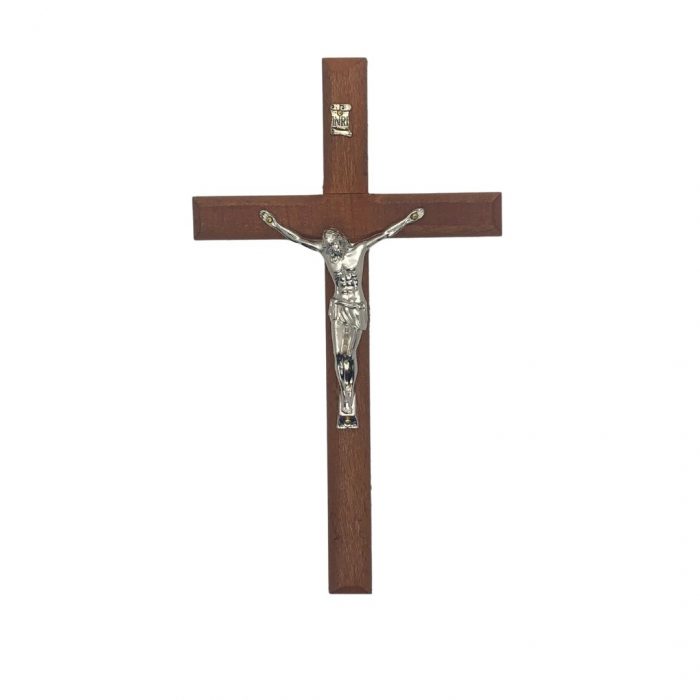 Hanging Wooden Crucifix - 20cm