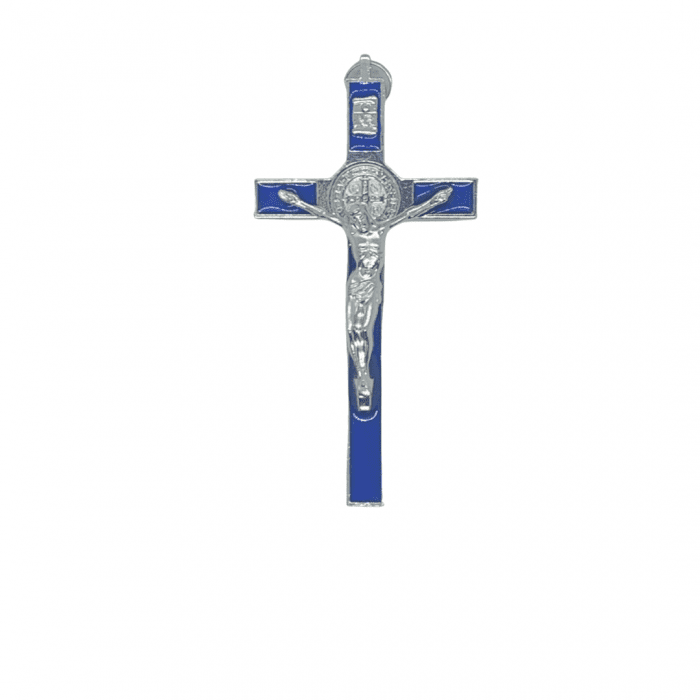 Blue Saint Benedict Crucifix