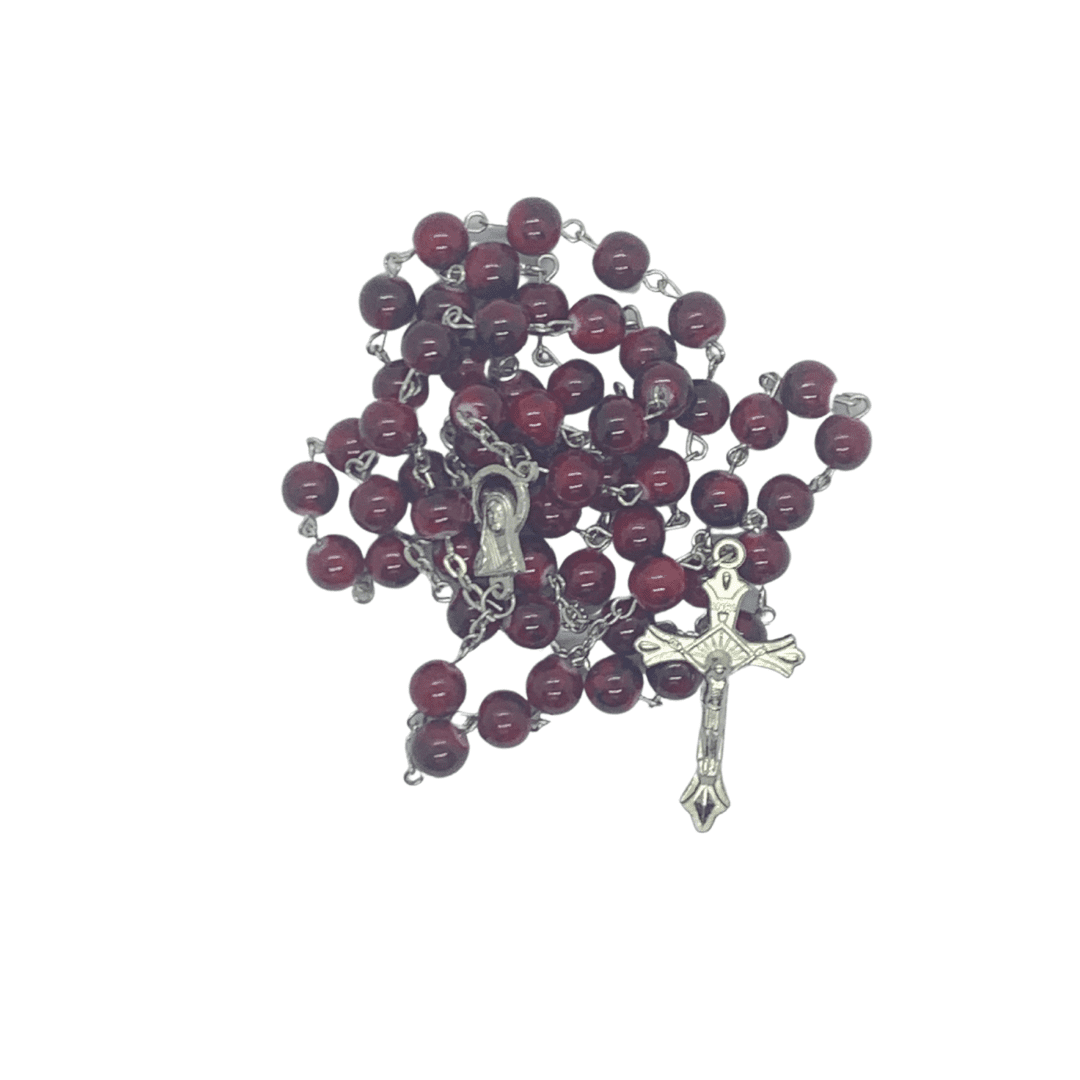 Burgubdy red rosary