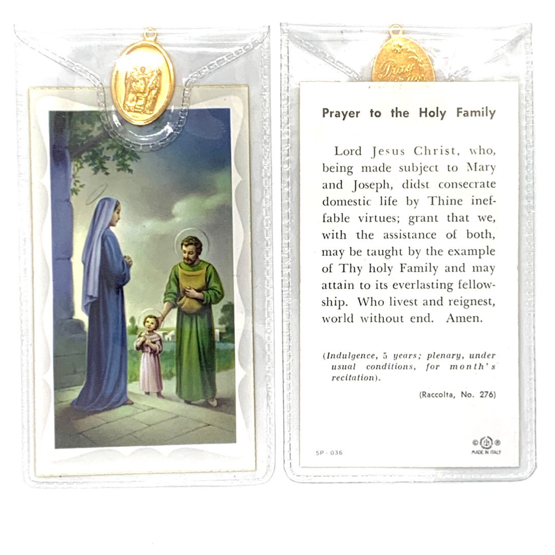 Holy Family Holy card