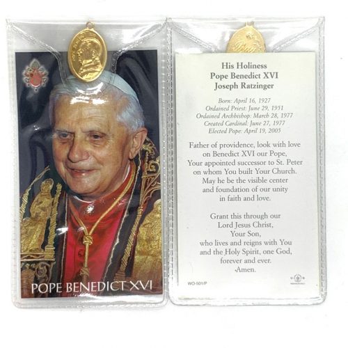 Pope Benedict XVI Holy Card
