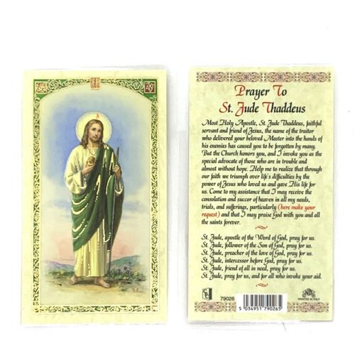 St Jude Holy Card