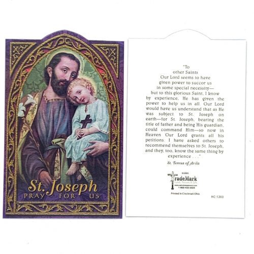 Saint Joseph Holy Card