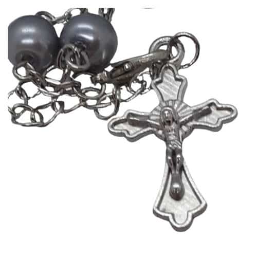 Silver Pearl Decade Rosary