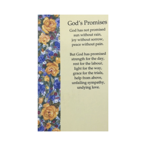 God's Promises Holy Cards