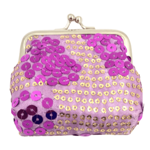 Pink Sequin Rosary Bag