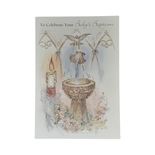 blessiing Baptism Card