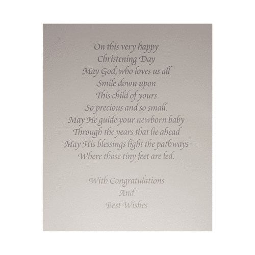 inside Christening congrats